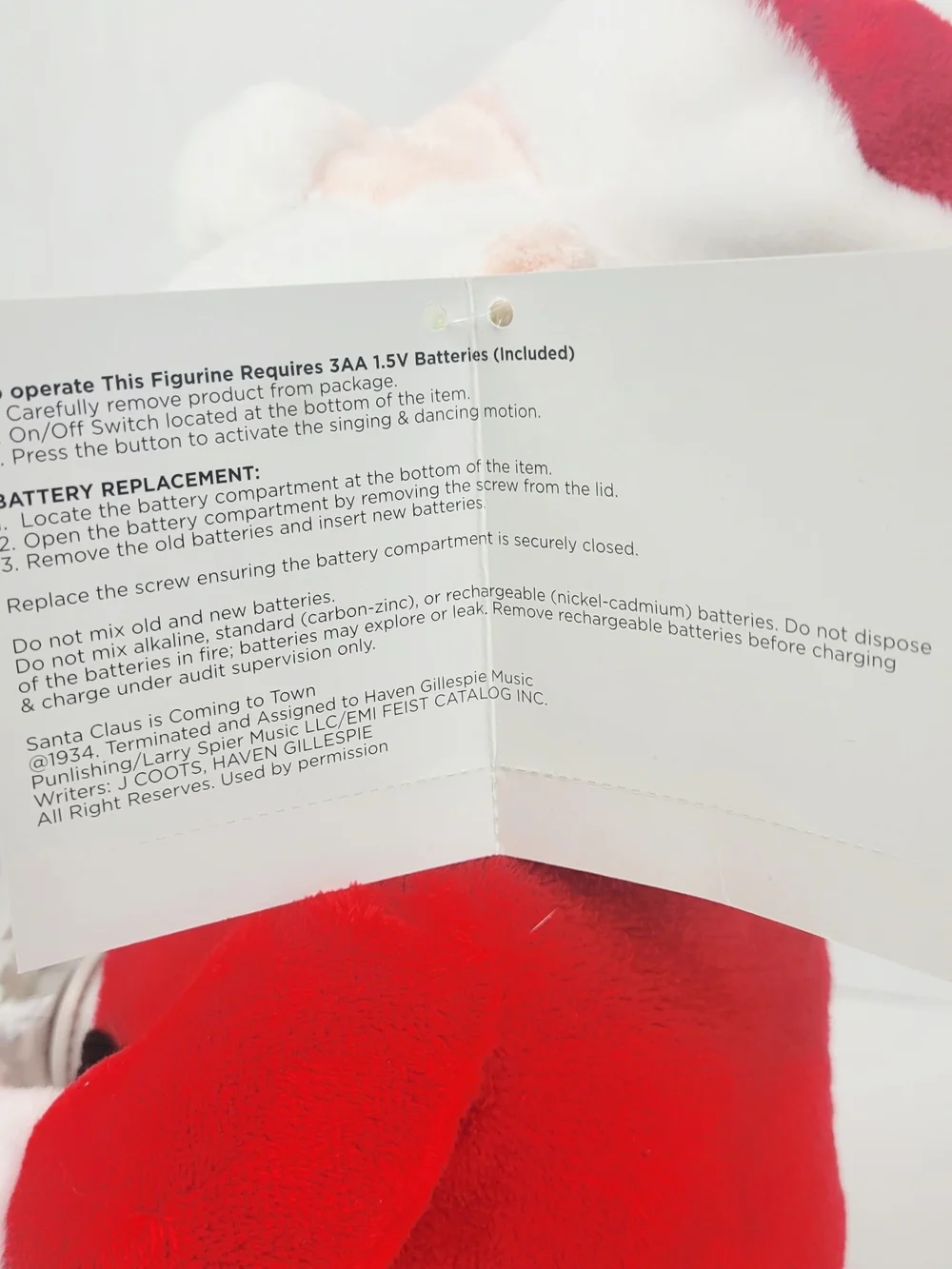 Be Jolly Message Pals~Animated Plush~Santa Claus Is Coming To Town~Dances Sings